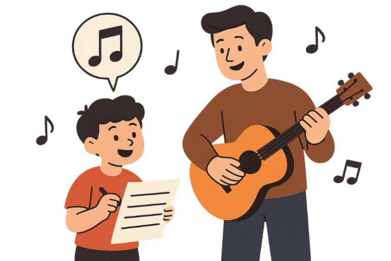 Creando juntos esta canción.